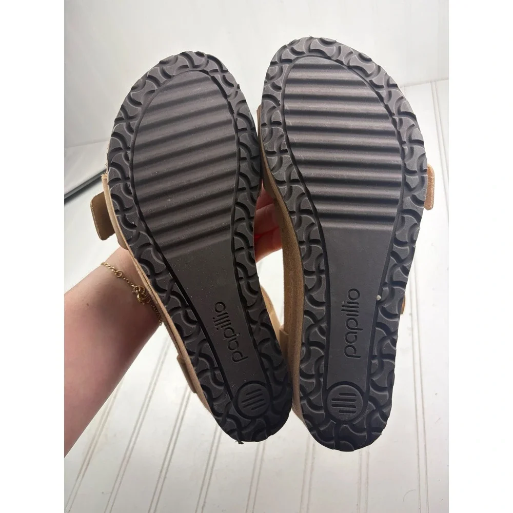 Papillio by Birkenstock Soley Nubuck Leather Wedge Sandals Women's Size 8-8.5
